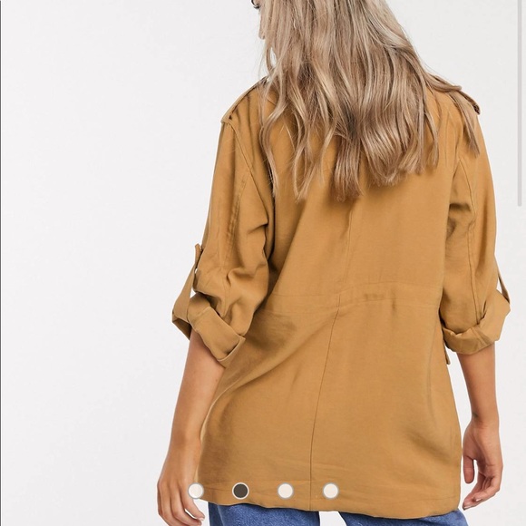 Pull&Bear Utility Jacket in brown - Picture 4 of 4